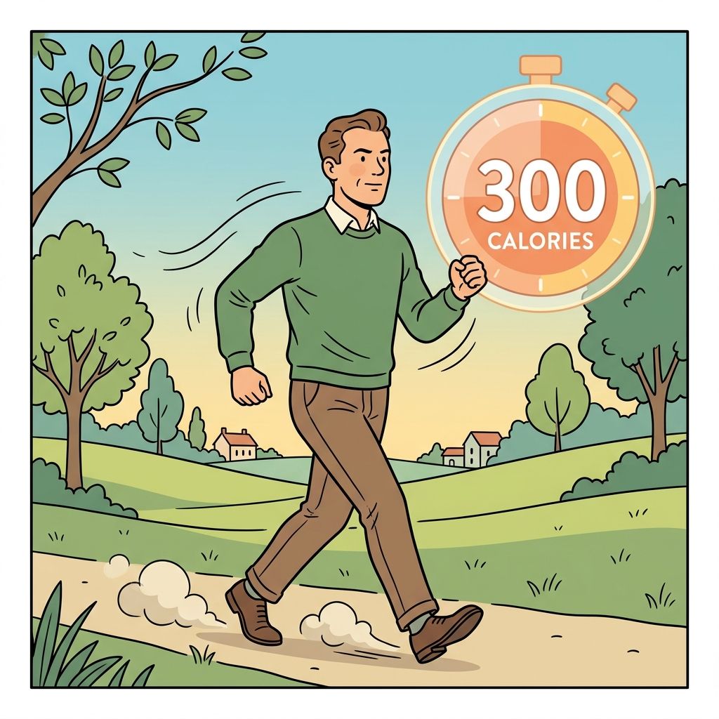 AI mnemonic illustration for the English word "calories"