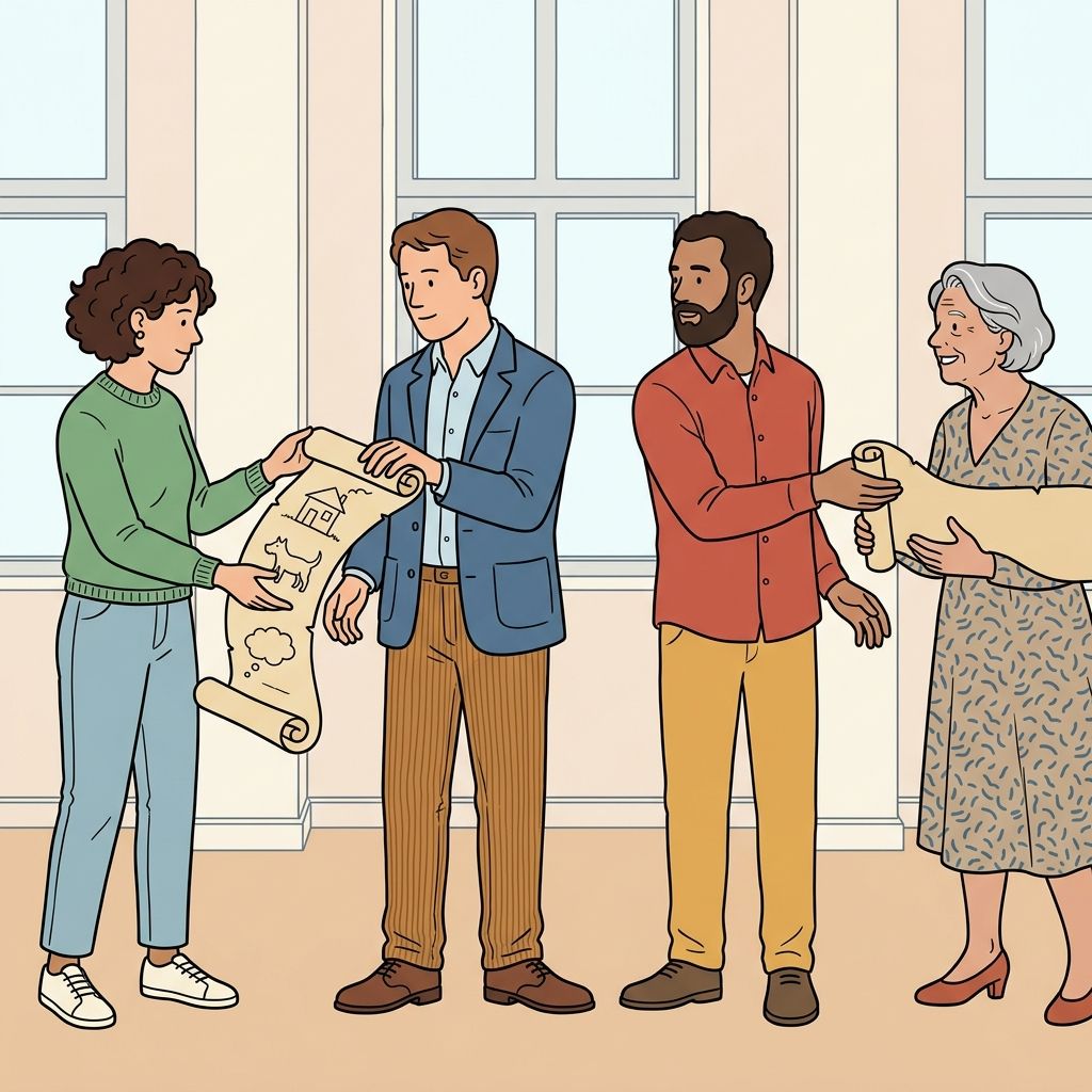 AI mnemonic illustration for the English word "communication"