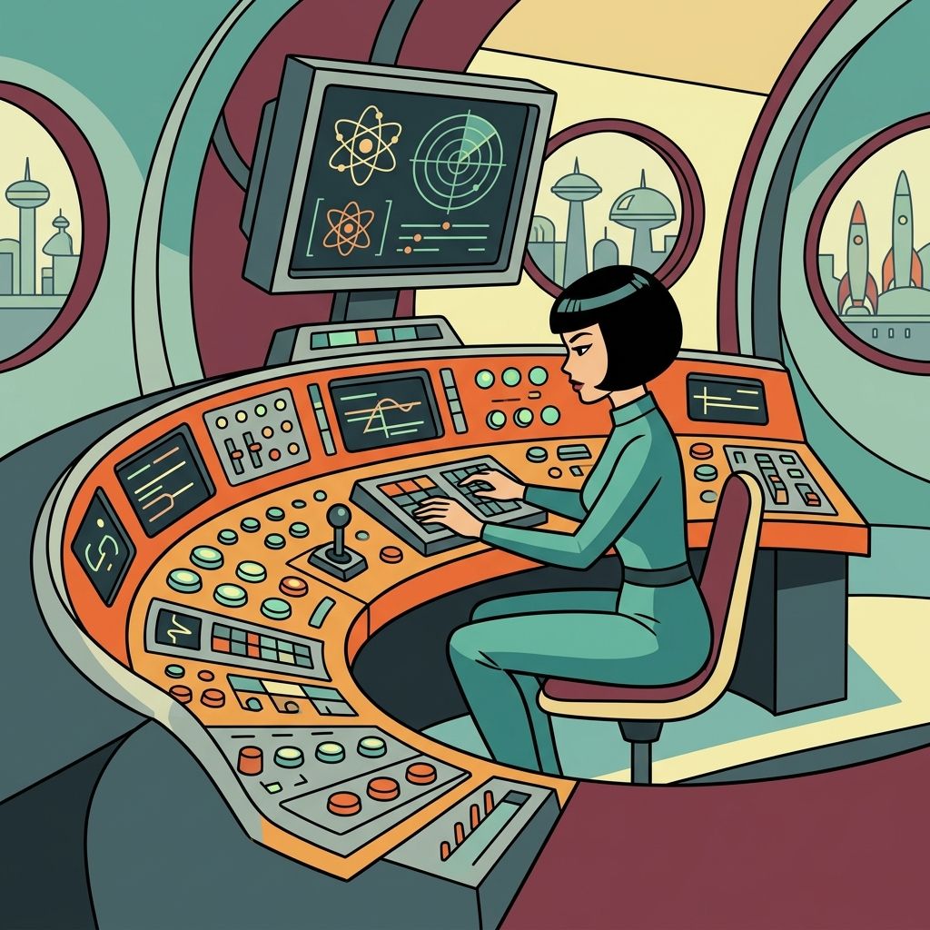 AI mnemonic illustration for the English word "console"