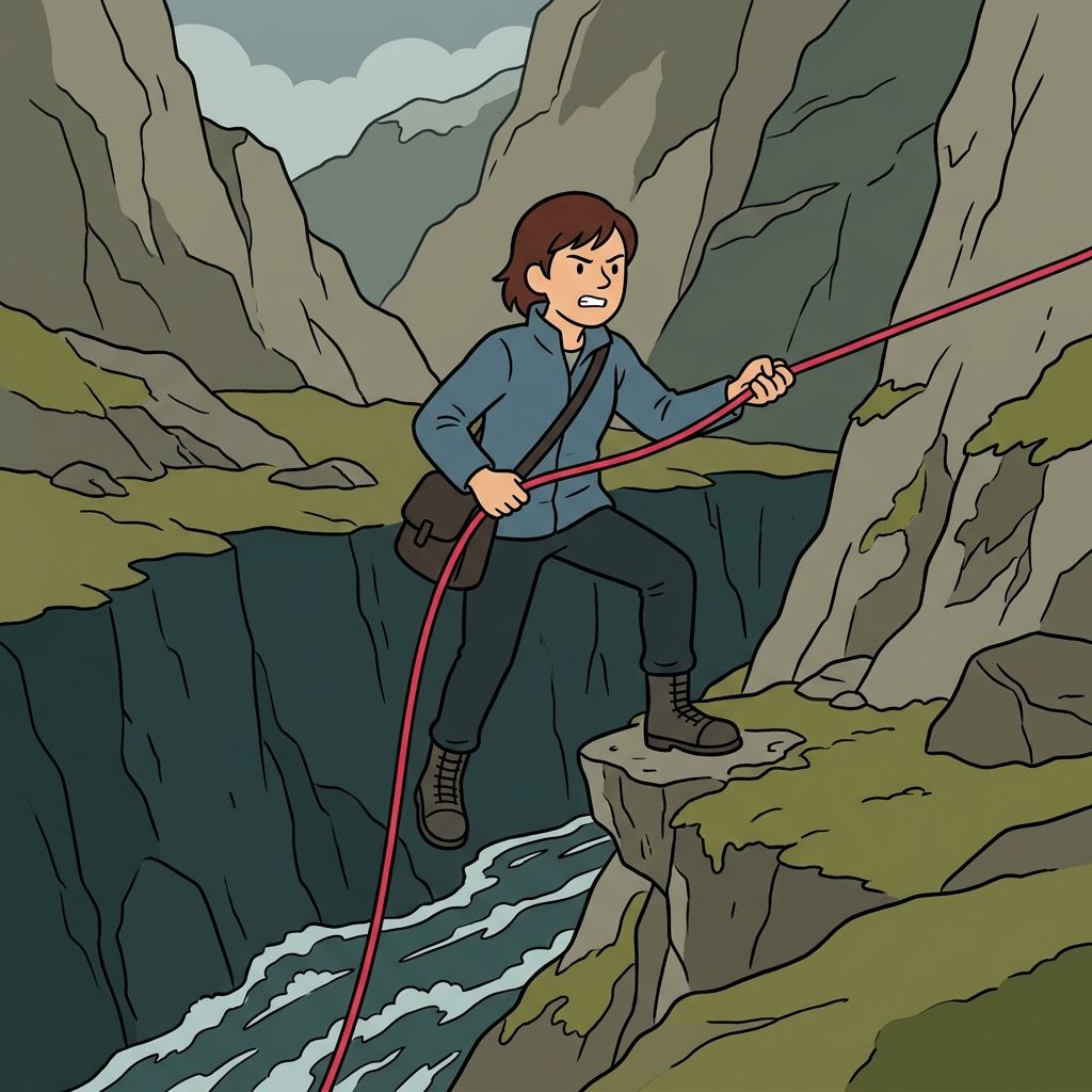 AI mnemonic illustration for the English word "courage"