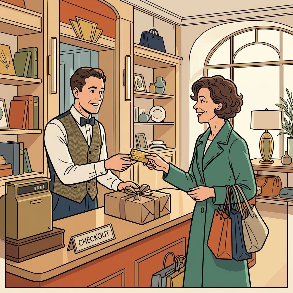 AI mnemonic illustration for the English word "customer"