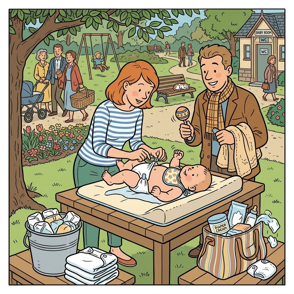 AI mnemonic illustration for the English word "diaper"