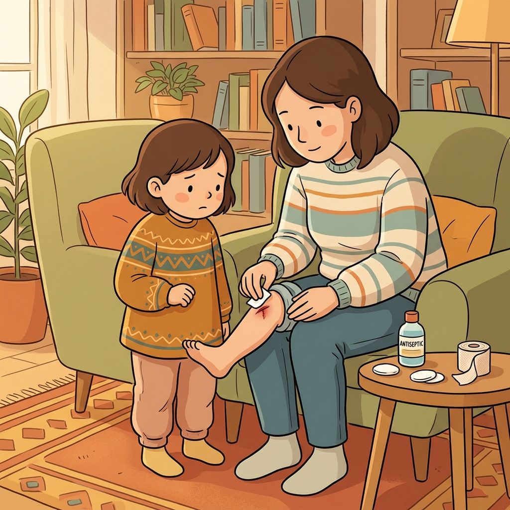 AI mnemonic illustration for the English word "disinfect"