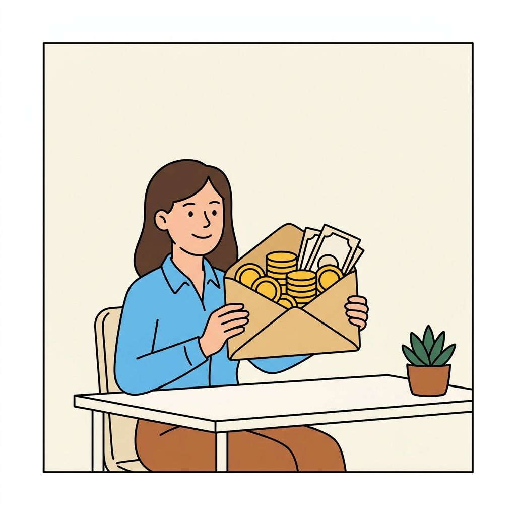 AI mnemonic illustration for the English word "earn"
