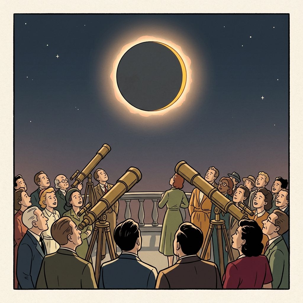 AI mnemonic illustration for the English word "eclipse"