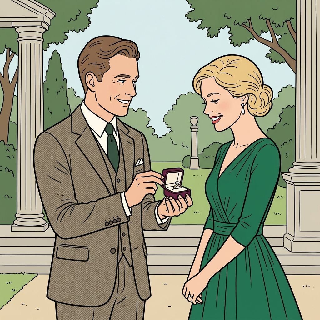 AI mnemonic illustration for the English word "engagement"