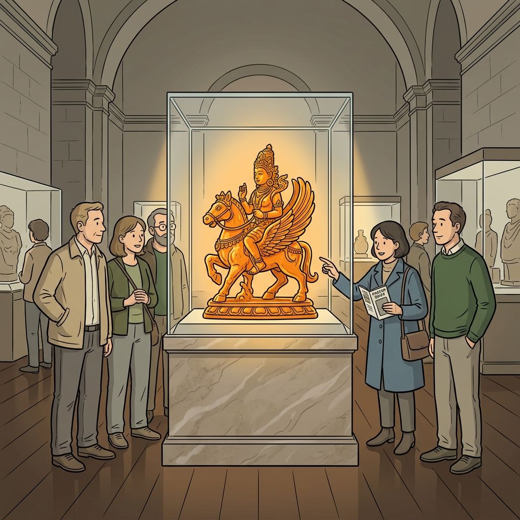 AI mnemonic illustration for the English word "exhibition"