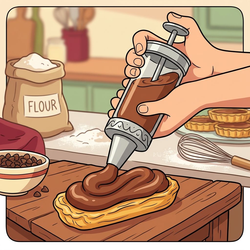 AI mnemonic illustration for the English word "filling"