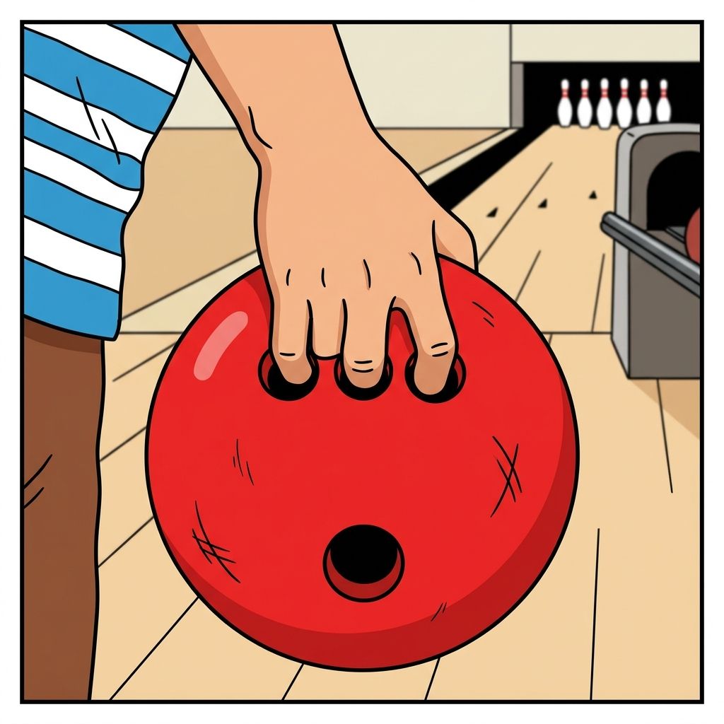AI mnemonic illustration for the English word "finger holes"