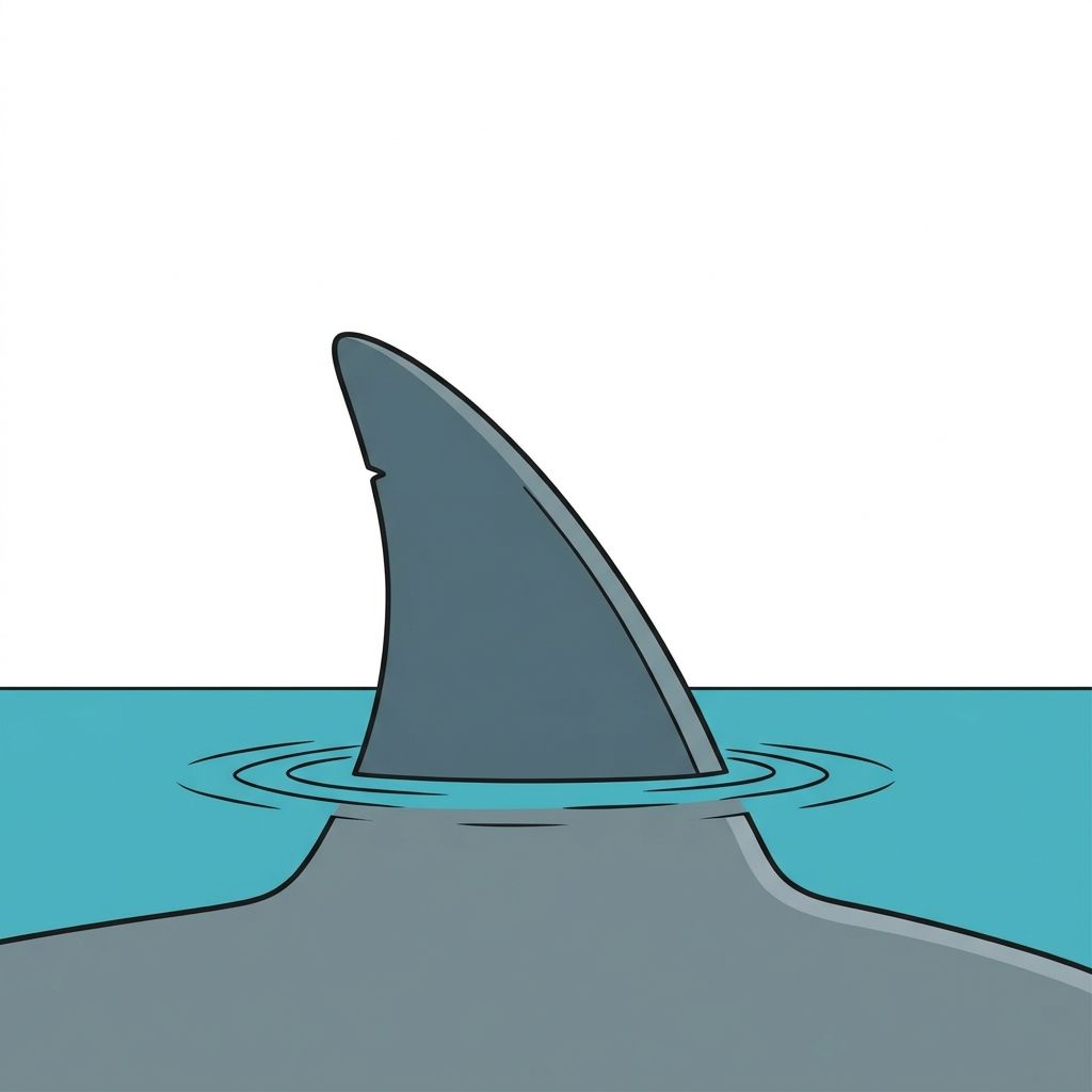 AI mnemonic illustration for the English word "fins"