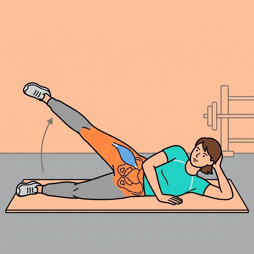 AI mnemonic illustration for the English word "gluteus medius"