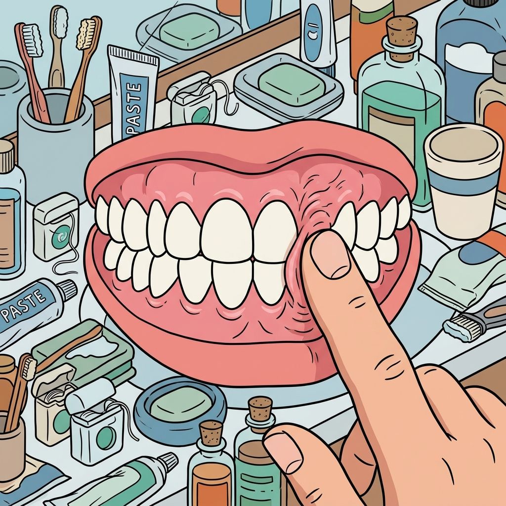 AI mnemonic illustration for the English word "gum"
