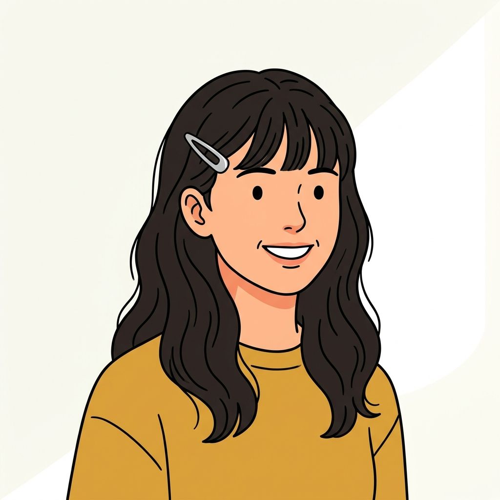 AI mnemonic illustration for the English word "hairclip"