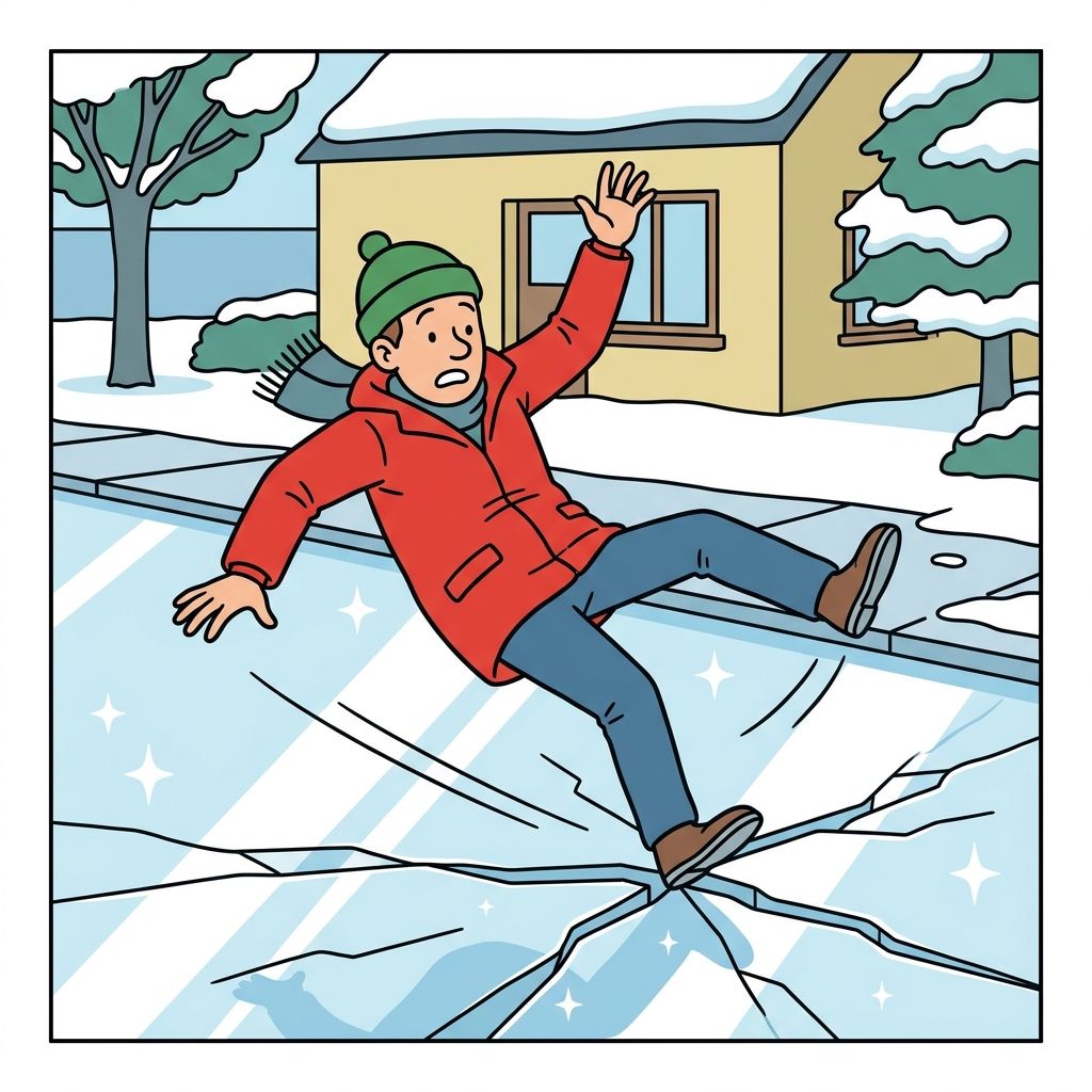 AI mnemonic illustration for the English word "ice"