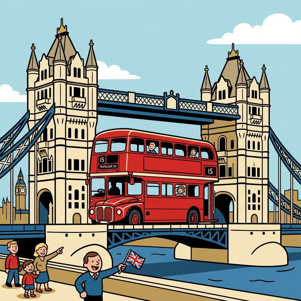 AI mnemonic illustration for the English word "iconic"