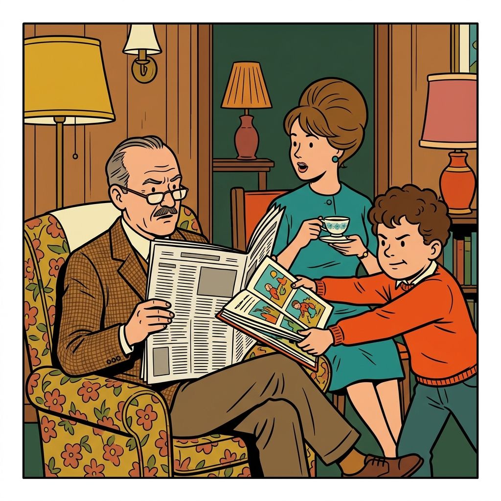 AI mnemonic illustration for the English word "interrupting"