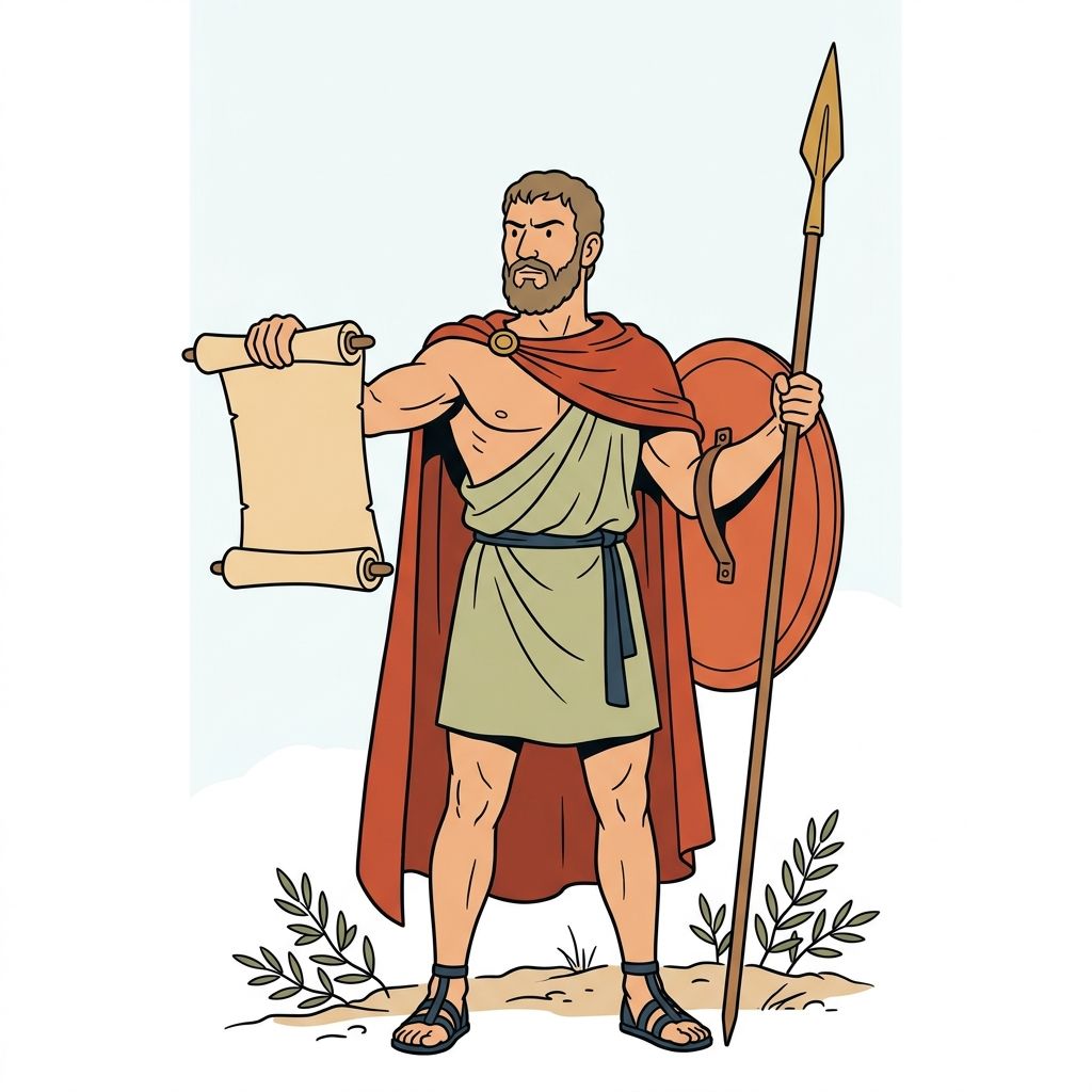 AI mnemonic illustration for the English word "Lycurgus"