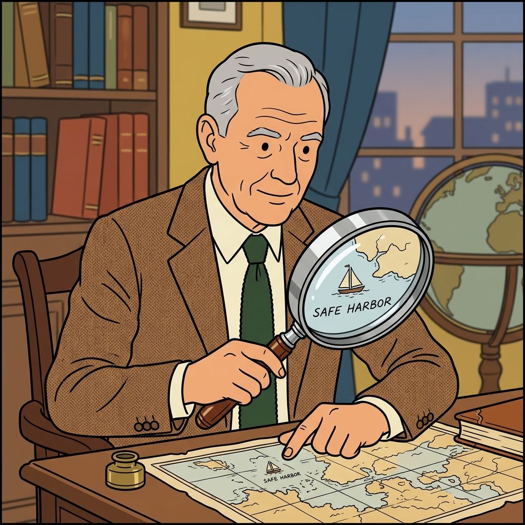 AI mnemonic illustration for the English word "magnifier"