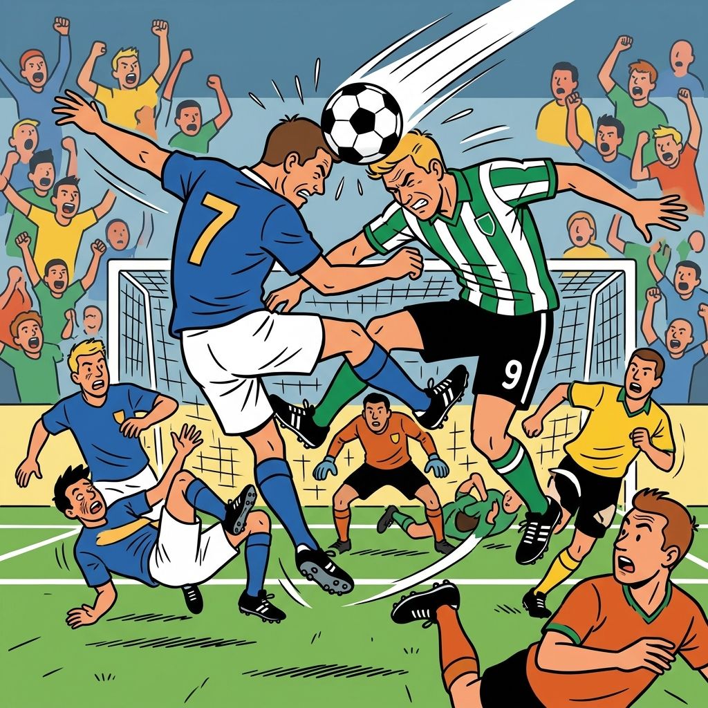 AI mnemonic illustration for the English word "match"