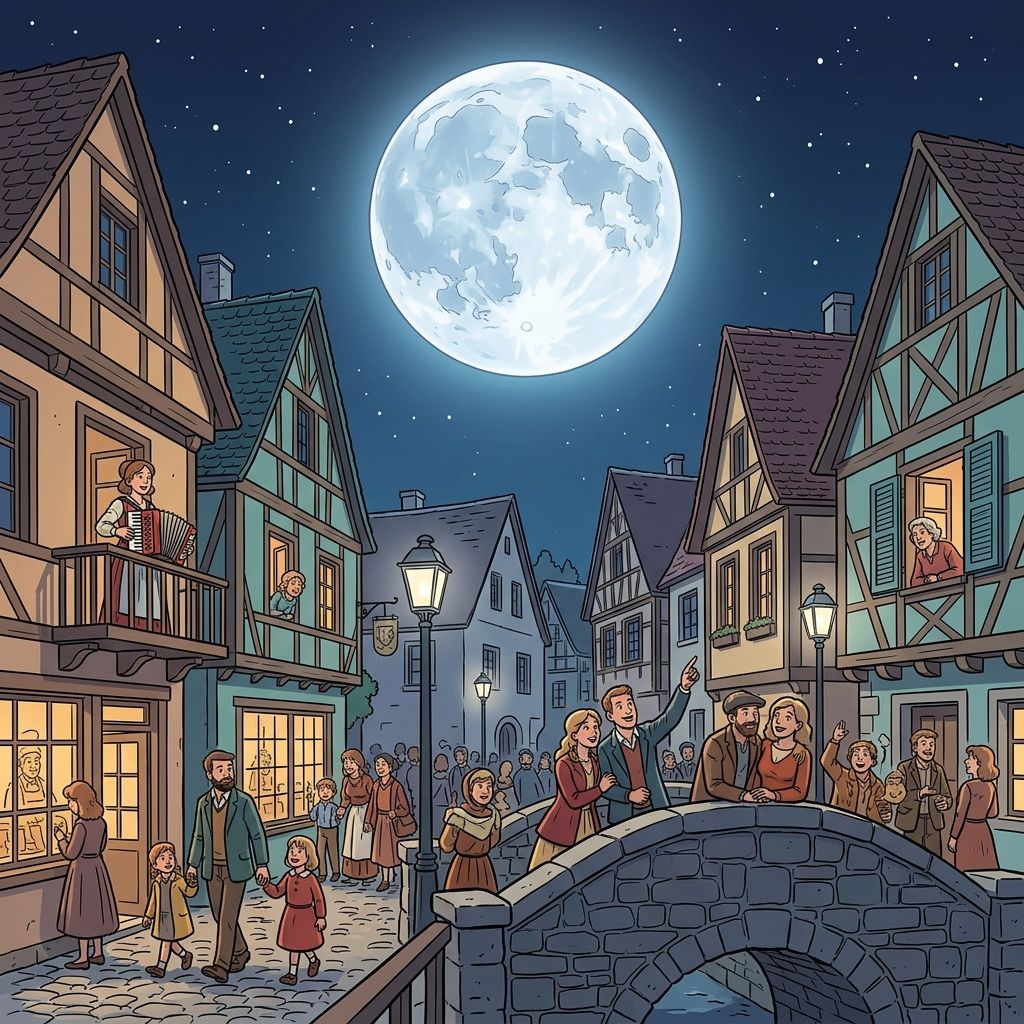 AI mnemonic illustration for the English word "moon"