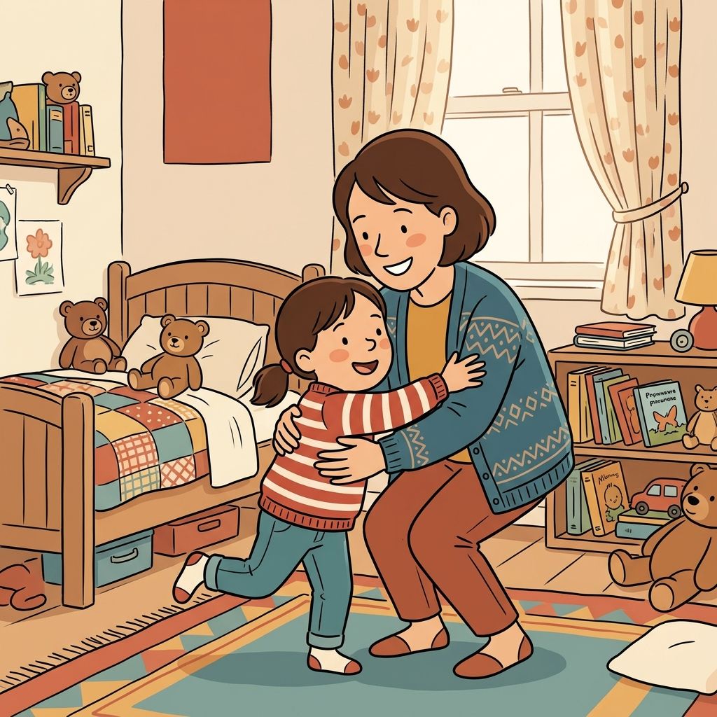 AI mnemonic illustration for the English word "mummy"