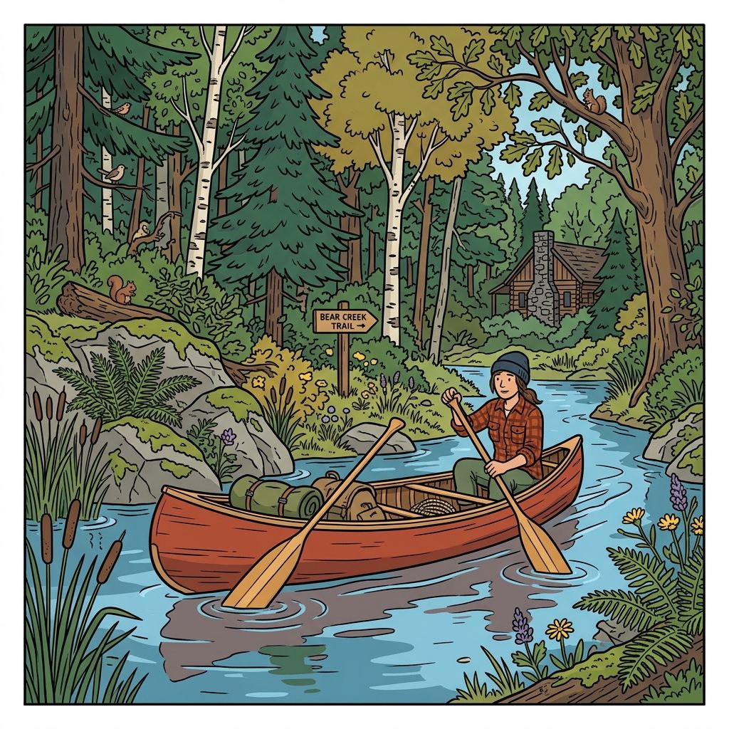 AI mnemonic illustration for the English word "paddle"