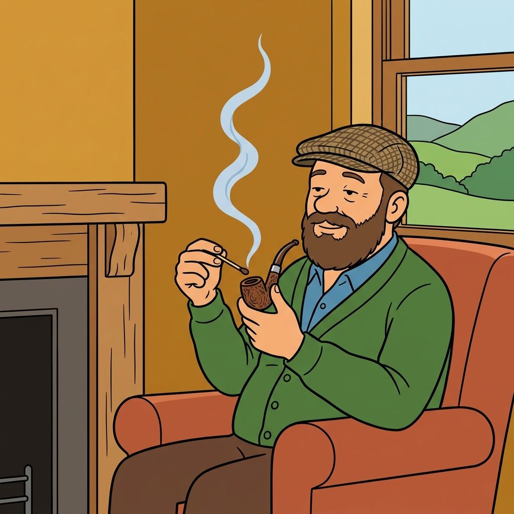 AI mnemonic illustration for the English word "pipe"