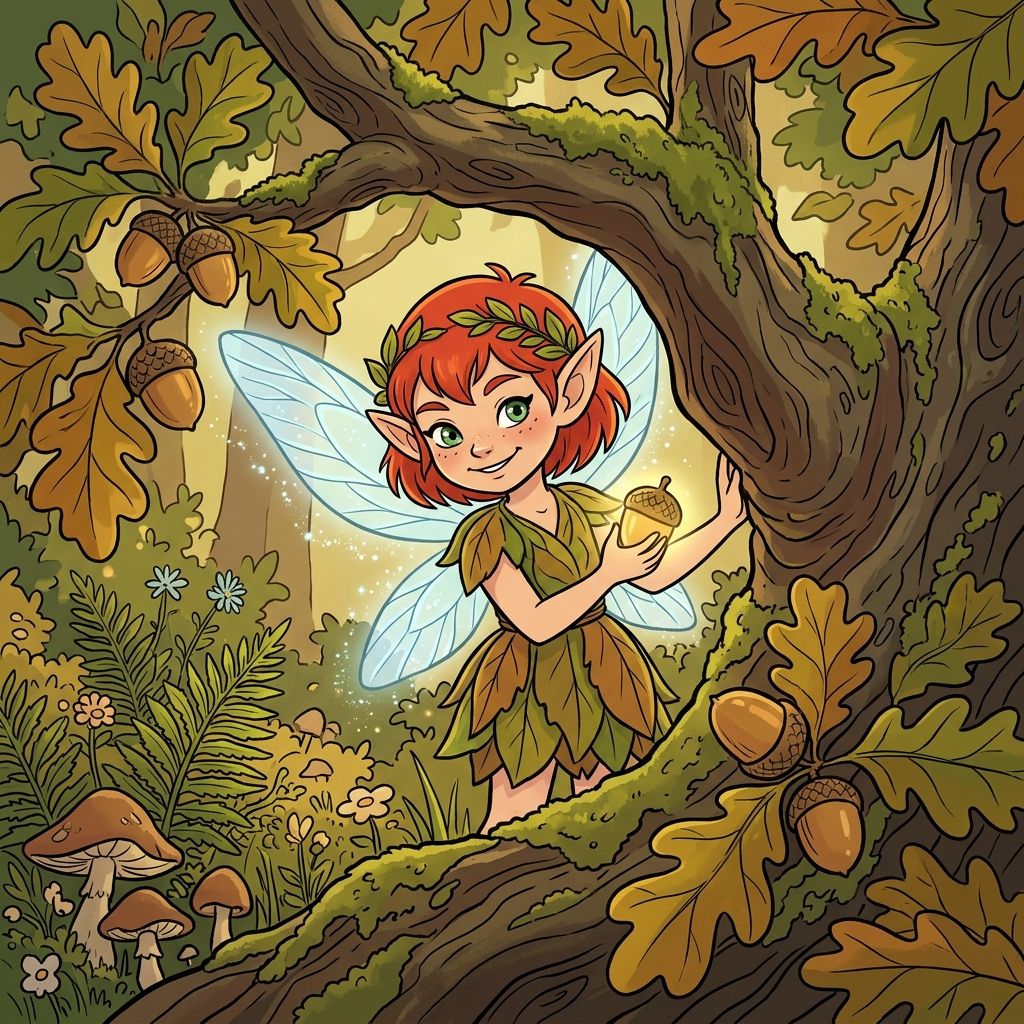 AI mnemonic illustration for the English word "pixie"