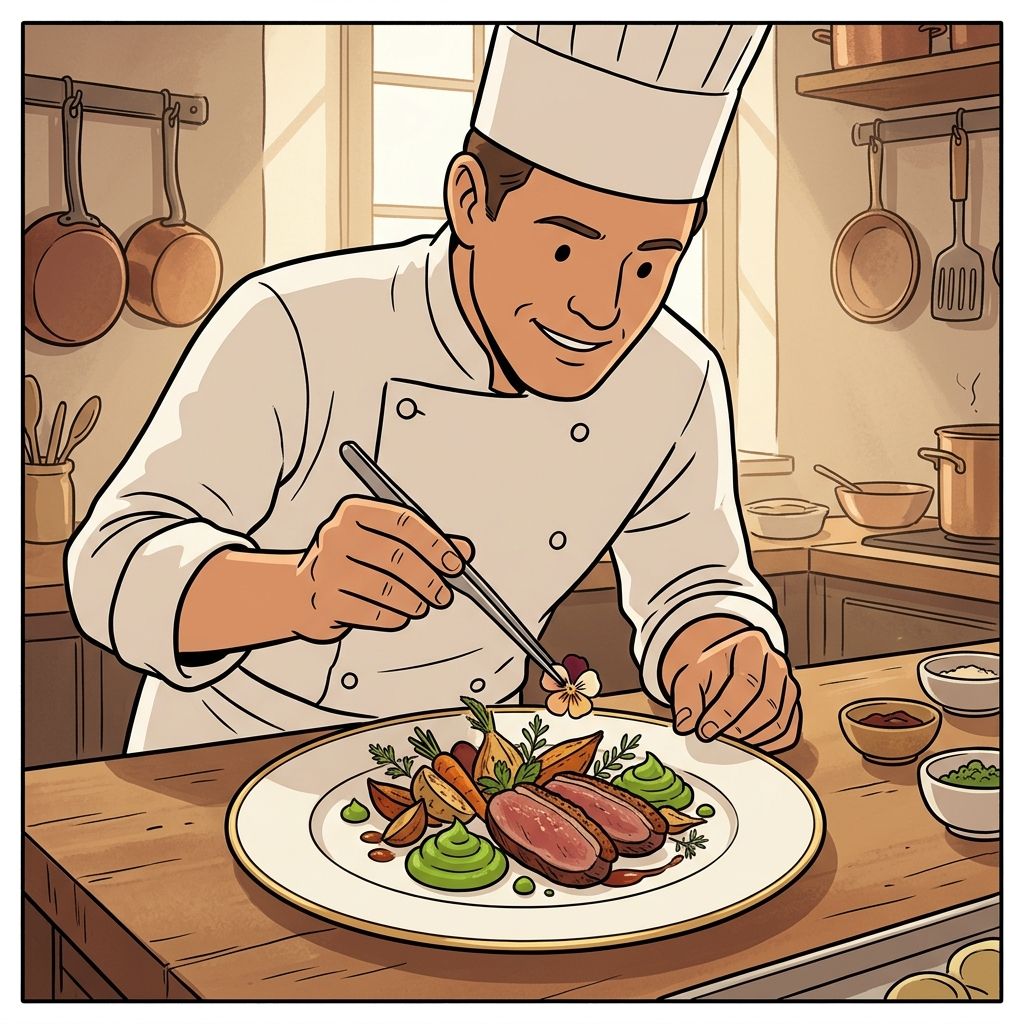 AI mnemonic illustration for the English word "plating"