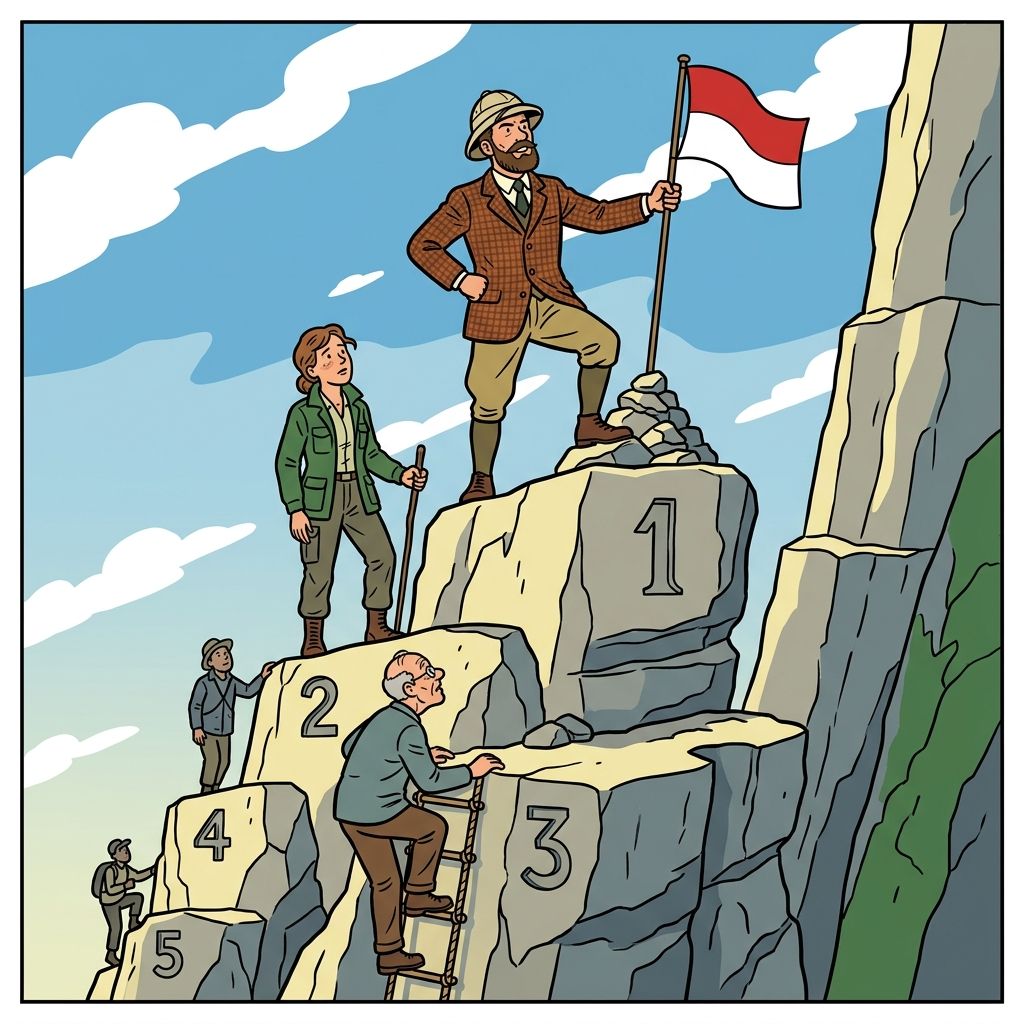 AI mnemonic illustration for the English word "primacy"