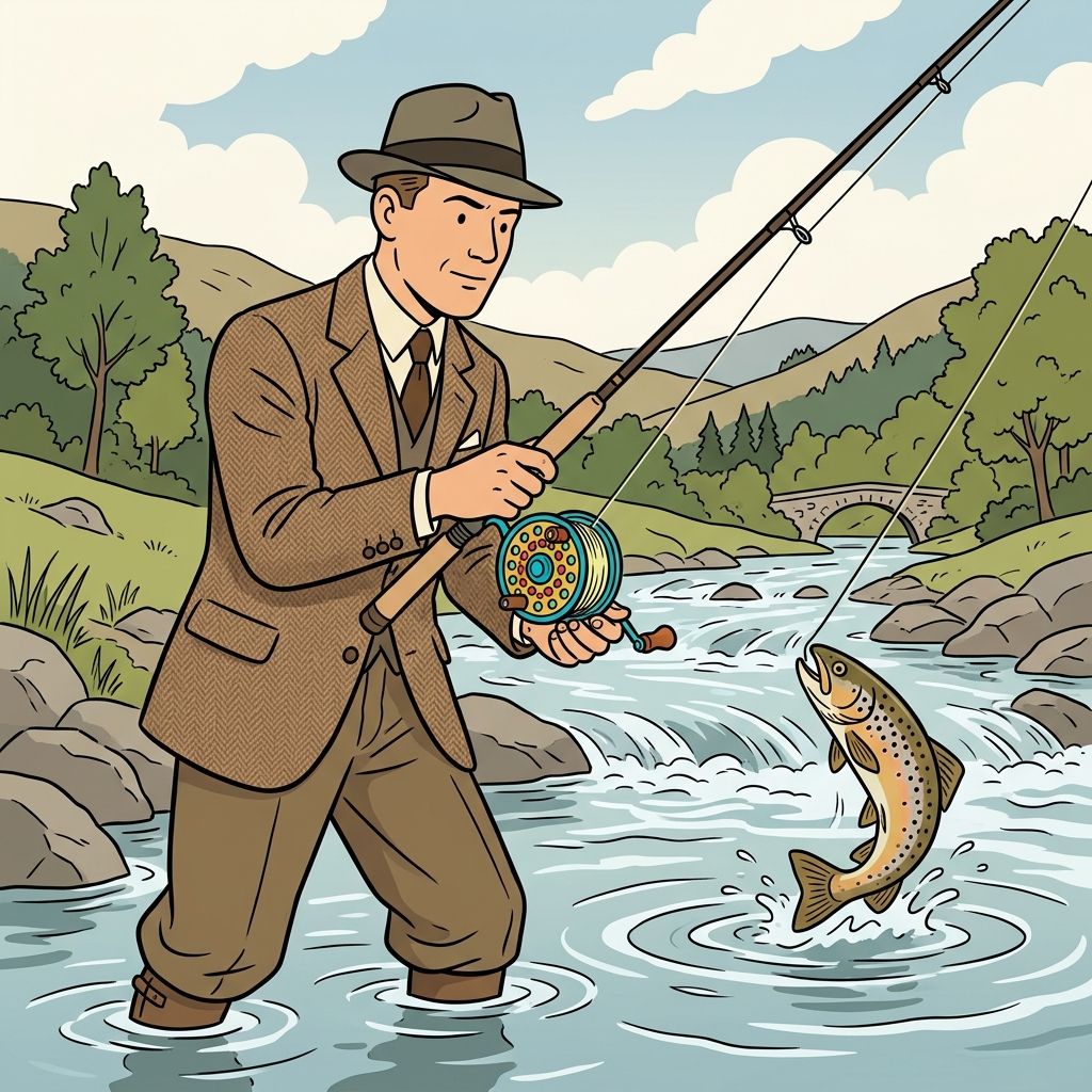 AI mnemonic illustration for the English word "reel"