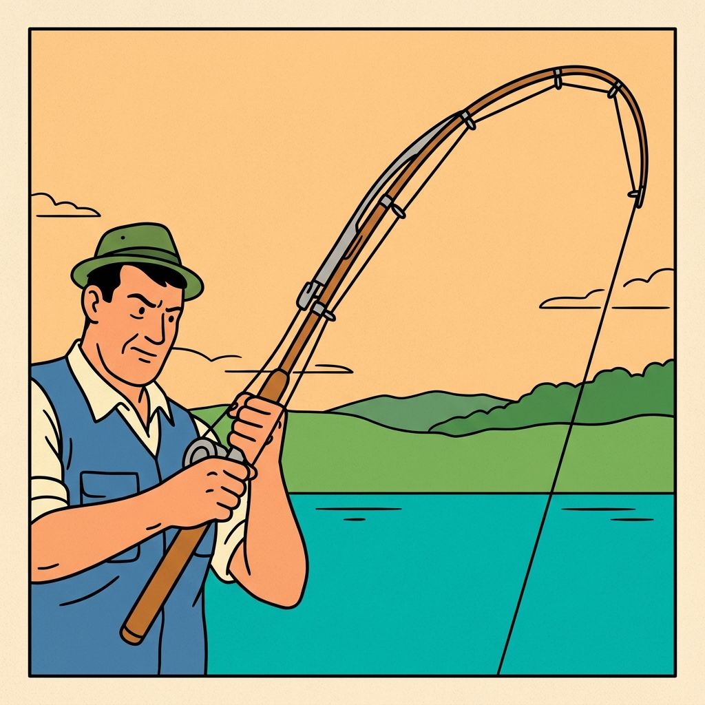 AI mnemonic illustration for the English word "rod"