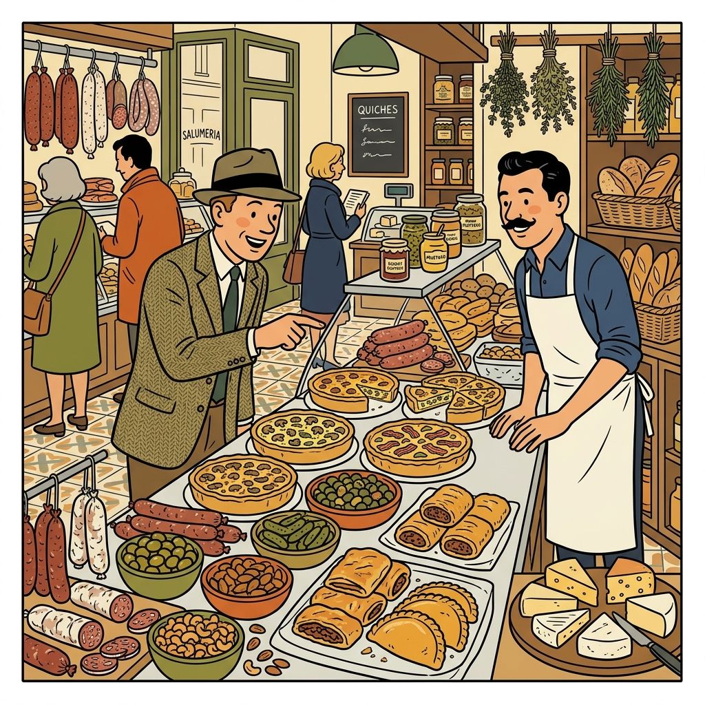 AI mnemonic illustration for the English word "savory"