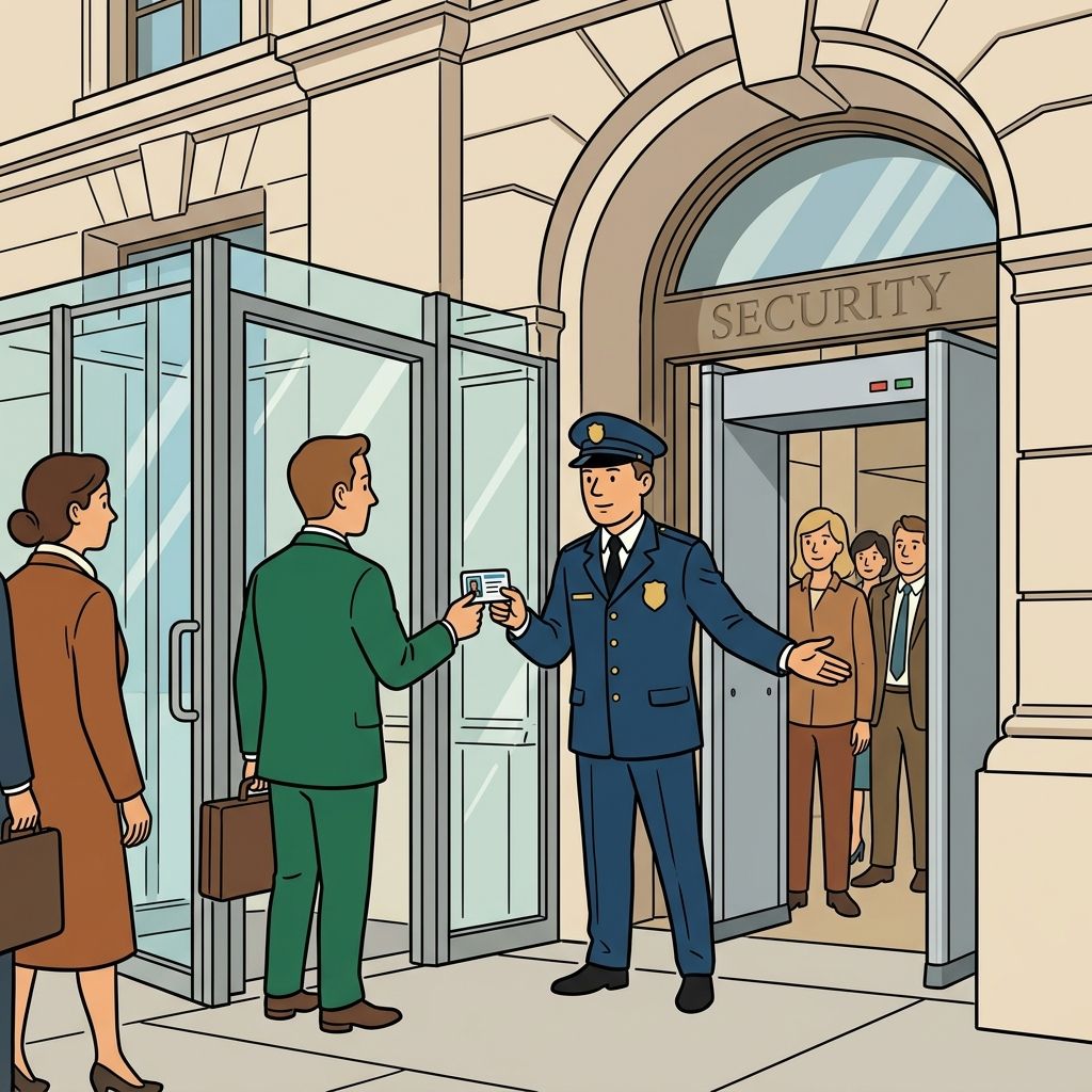 AI mnemonic illustration for the English word "security"