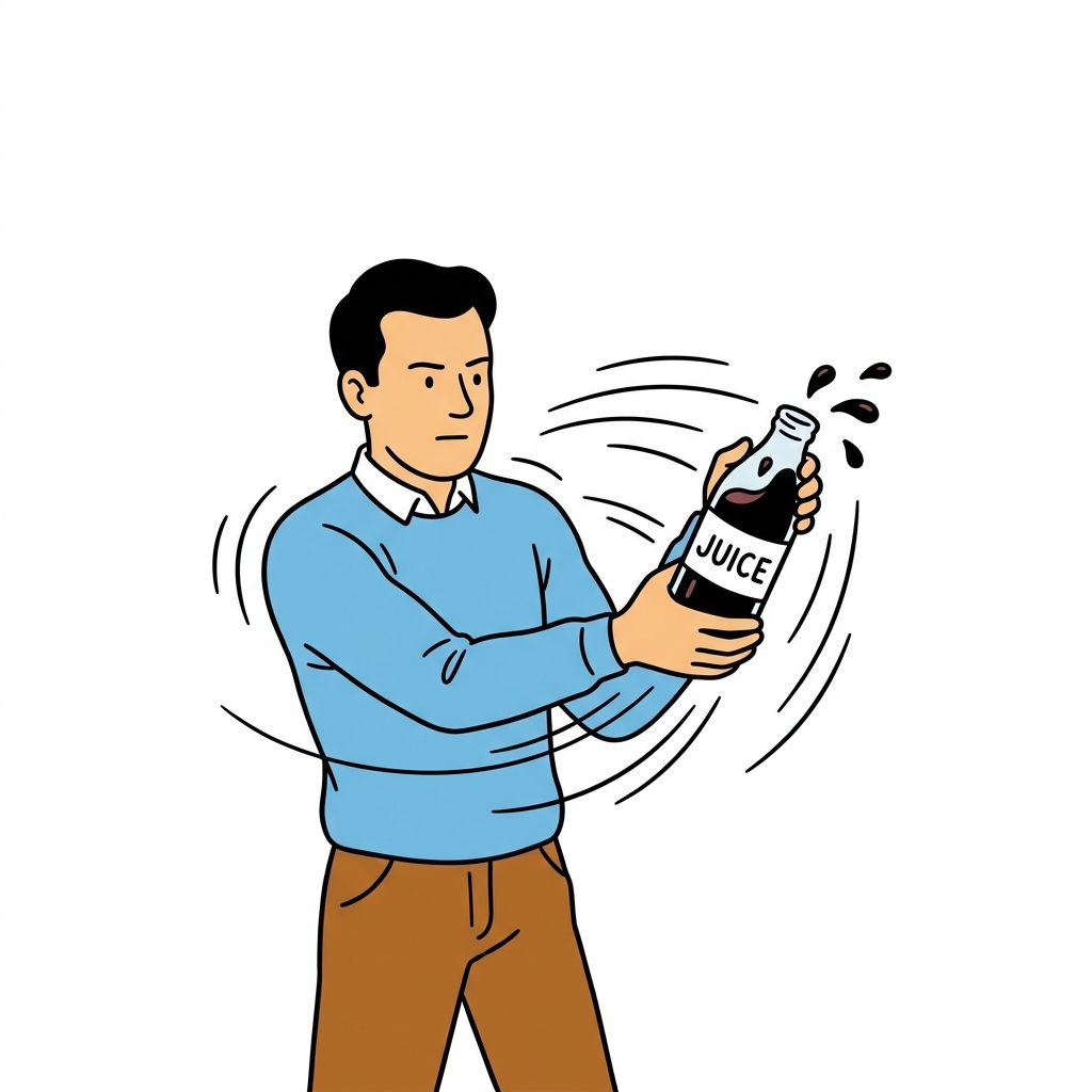 AI mnemonic illustration for the English word "shook"