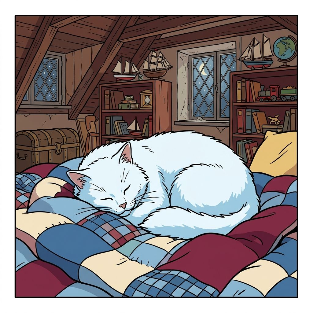 AI mnemonic illustration for the English word "slumber"