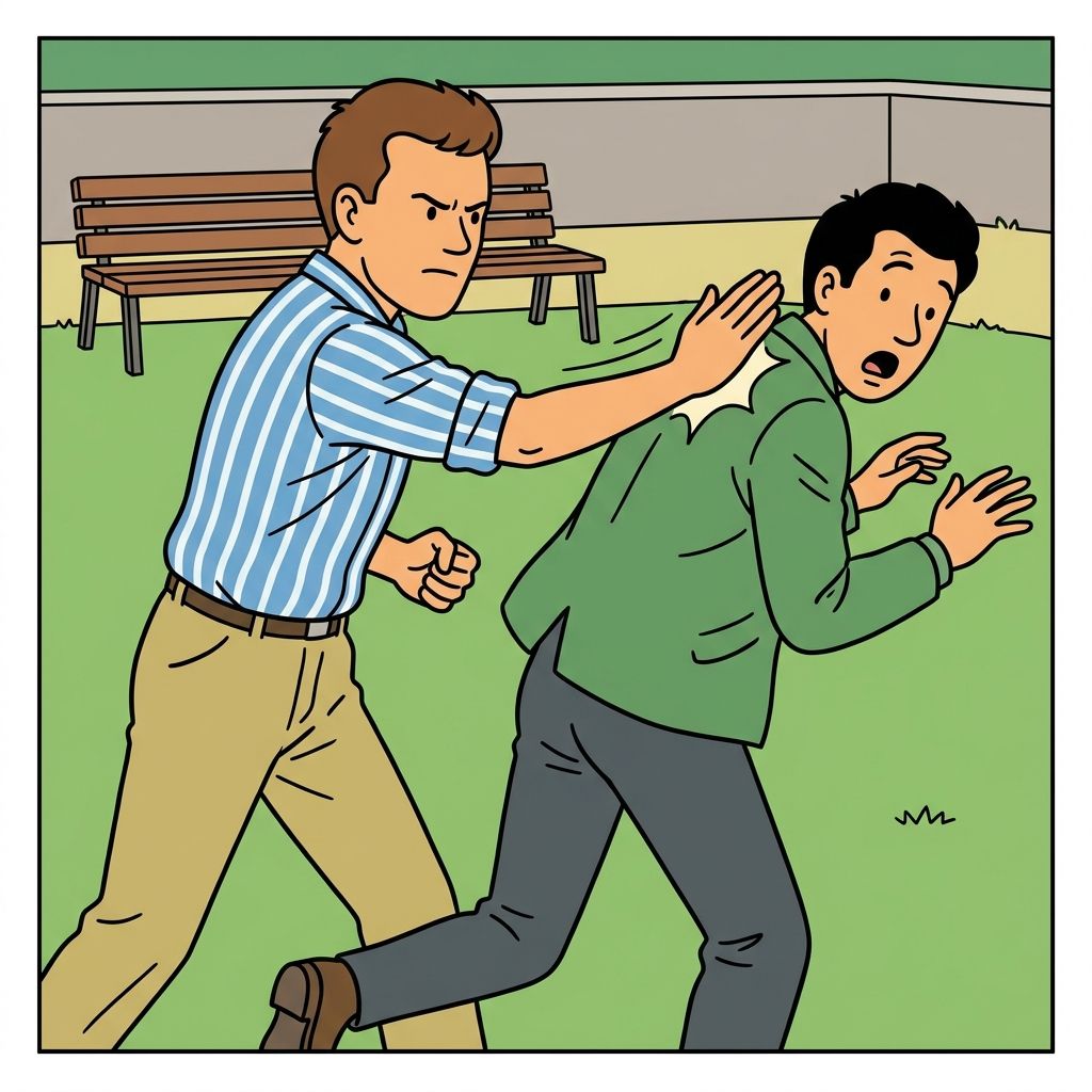 AI mnemonic illustration for the English word "smacking"