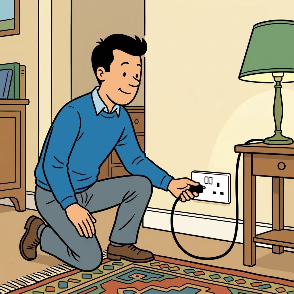 AI mnemonic illustration for the English word "socket"