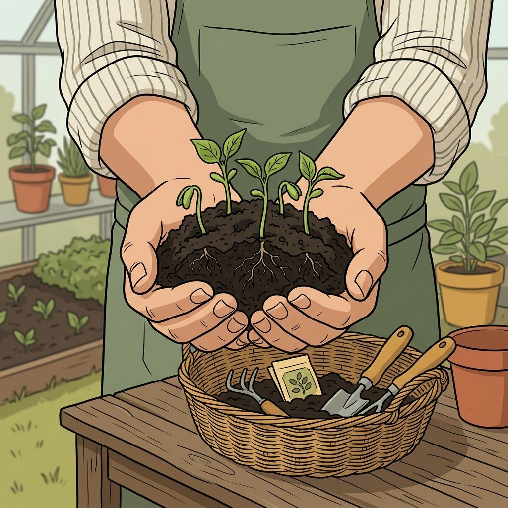 AI mnemonic illustration for the English word "soil"