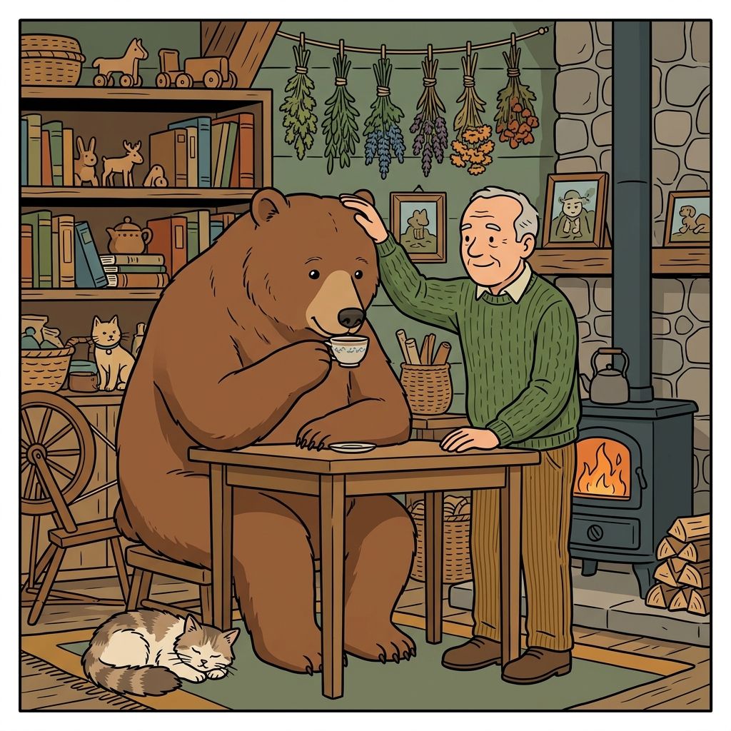 AI mnemonic illustration for the English word "tamed"