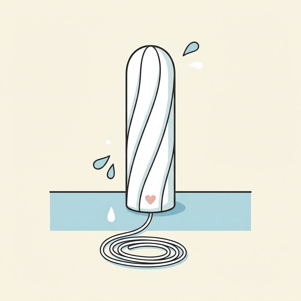 AI mnemonic illustration for the English word "tampon"