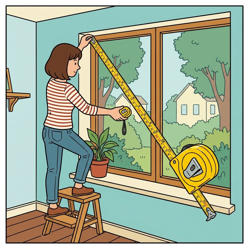 AI mnemonic illustration for the English word "tape measure"