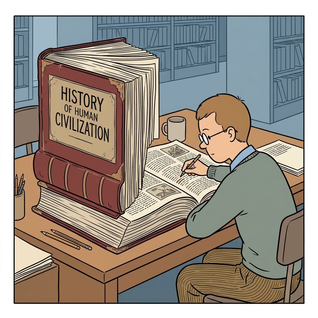 AI mnemonic illustration for the English word "textbook"