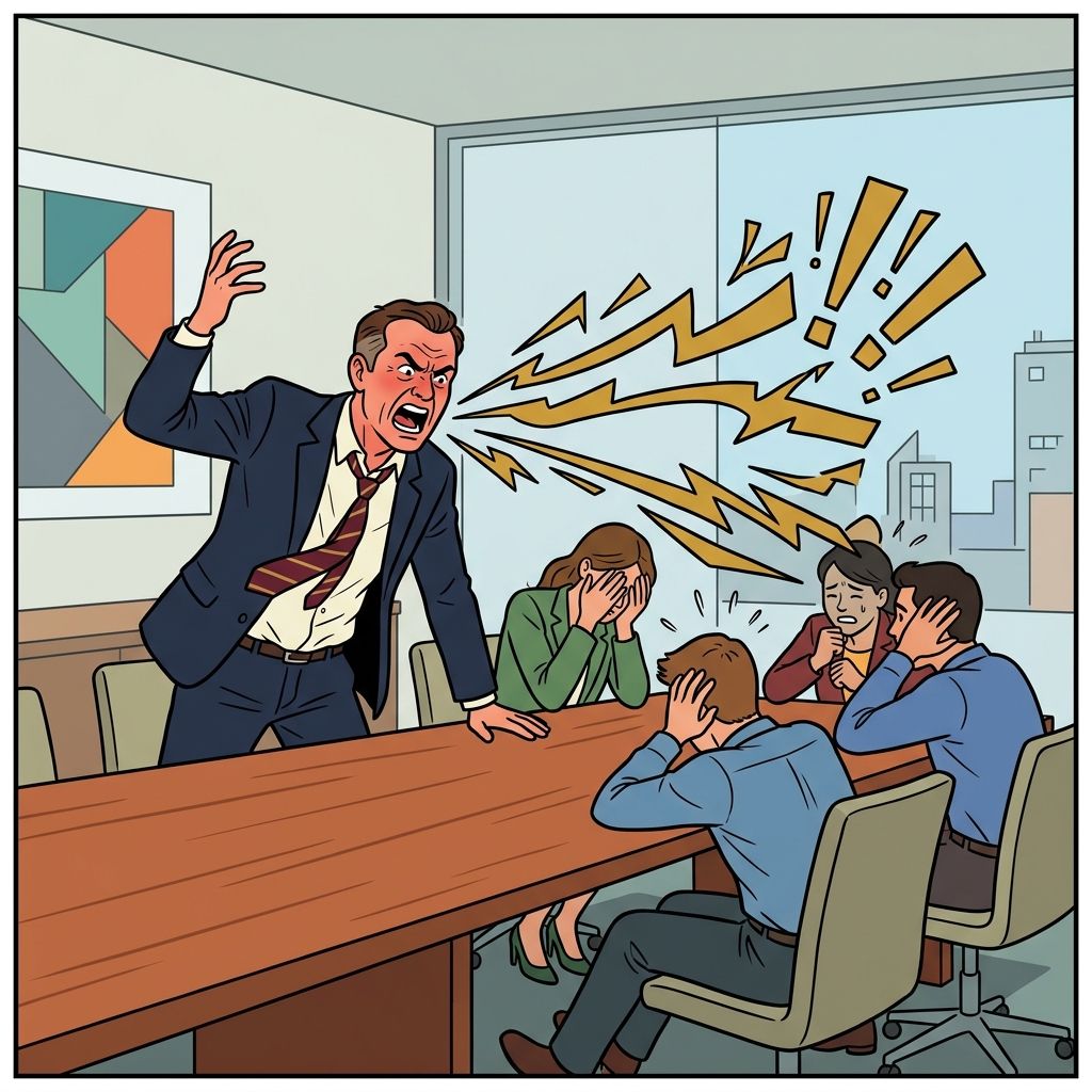 AI mnemonic illustration for the English word "tirade"