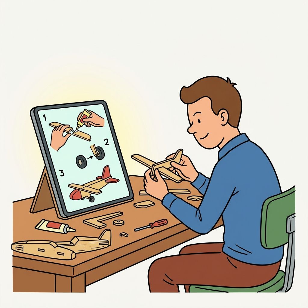 AI mnemonic illustration for the English word "tutorial"
