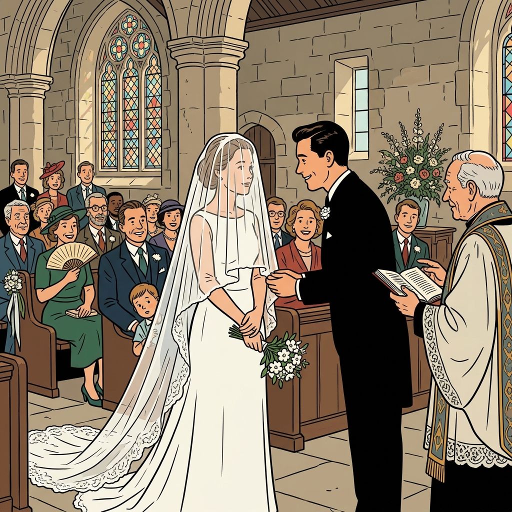 AI mnemonic illustration for the English word "veil"