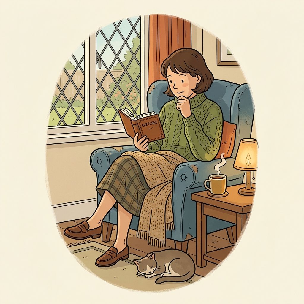 AI mnemonic illustration for the English word "vignette"