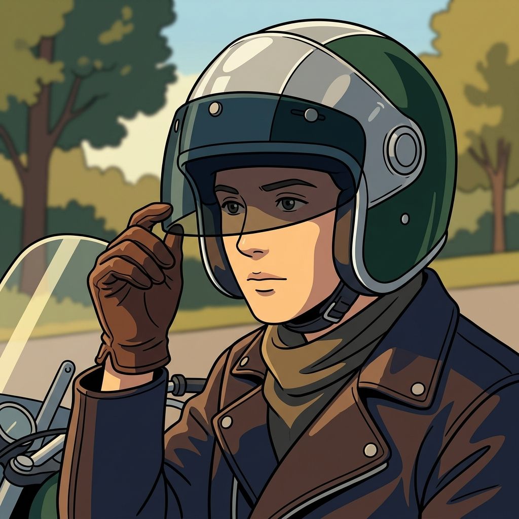 AI mnemonic illustration for the English word "visor"