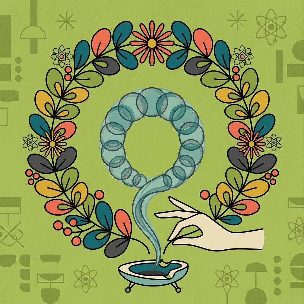 AI mnemonic illustration for the English word "wreath"
